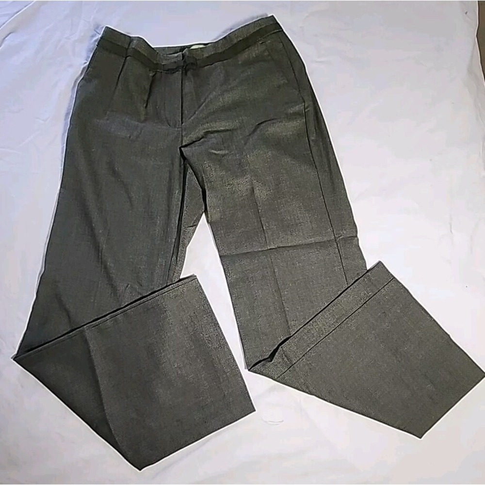 Singrid Olsen Wide Leg Ankle Pants Petites 6 Black Bow